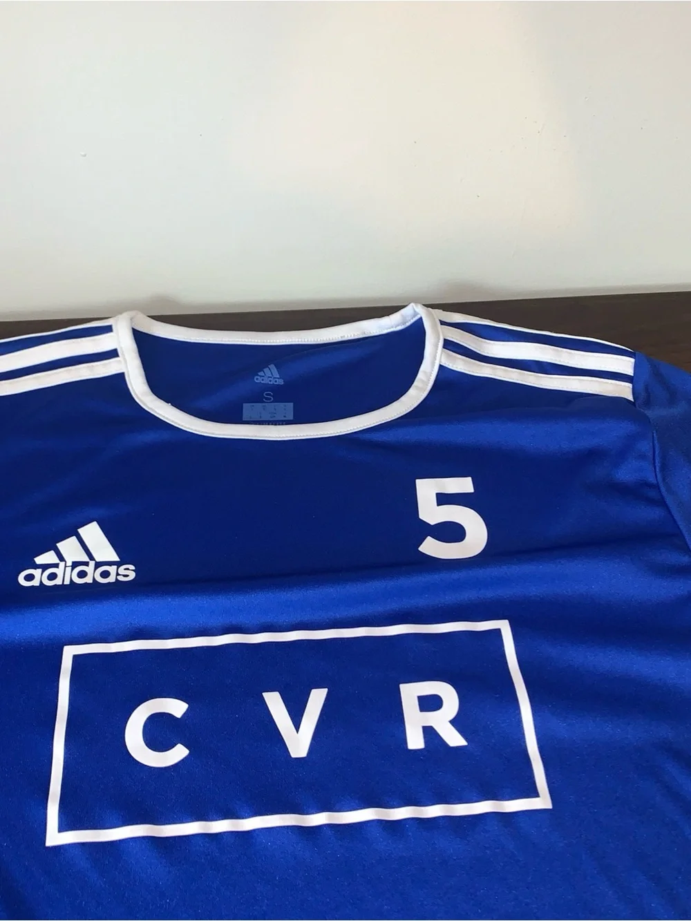 Adidas Kids Blue CVR Soccer Jersey - Number 5